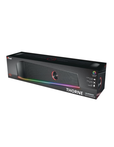 Speaker, TRUST, GXT 619 Thorne RGB Illuminated, 1xStereo jack 3.5mm, Black, 24007