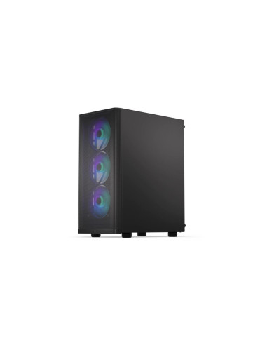 Case, ENDORFY, Ventum 200 ARGB, MidiTower, Case product features Transparent panel, Not included, ATX, MicroATX, MiniITX, Colou