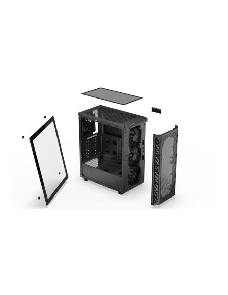 Case, ENDORFY, Signum 300 Air, MidiTower, Case product features Transparent panel, Not included, ATX, MicroATX, MiniITX, Colour