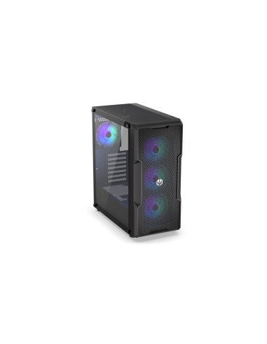 Case, ENDORFY, Regnum 400 ARGB, MidiTower, Case product features Transparent panel, Not included, ATX, MicroATX, MiniITX, Colou