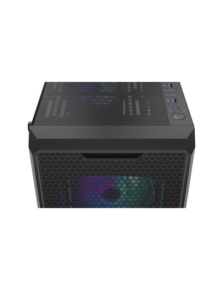 Case, ENDORFY, Regnum 400 ARGB, MidiTower, Case product features Transparent panel, Not included, ATX, MicroATX, MiniITX, Colou