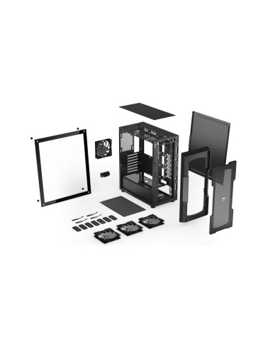 Case, ENDORFY, Regnum 400 ARGB, MidiTower, Case product features Transparent panel, Not included, ATX, MicroATX, MiniITX, Colou