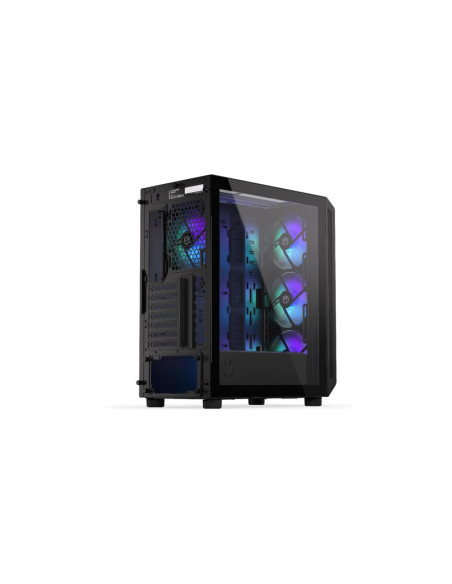 Case, ENDORFY, Arx 500 ARGB, MidiTower, Case product features Transparent panel, Not included, ATX, MicroATX, MiniITX, Colour B