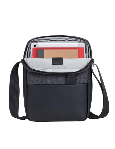 TABLET CASE CROSSBODY 11"/8811 BLACK MELANGE RIVACASE TABLET CASE CROSSBODY 11"/8811 BLACK MELANGE RIVACASE