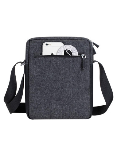 TABLET CASE CROSSBODY 11"/8811 BLACK MELANGE RIVACASE