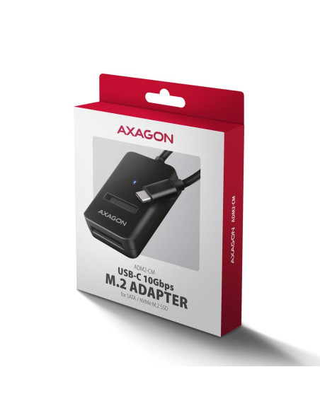 SSD ACC ADAPTER USB-C/M.2/10GBPS 0.1M ADM2-CM AXAGON