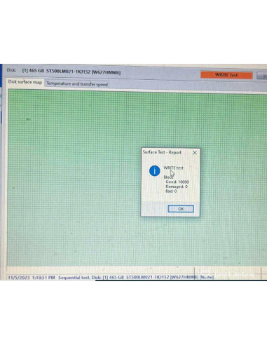 Naudotas ir patikrintas 2.5" Seagate Slim diskas 500GB 7200rpm SATA 6.0 Gb/sec