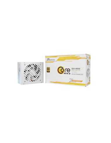 Power Supply, SEASONIC, CORE GX White, 850 Watts, Efficiency 80 PLUS GOLD, MTBF 100000 hours, SRP-CGX851-A5A32SF-W