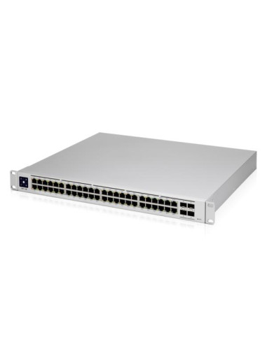 Switch, UBIQUITI, USW-48-POE, Type L2, Rack, 48x10Base-T / 100Base-TX / 1000Base-T, 4xSFP, PoE ports 32, 195 Watts, USW-48-POE