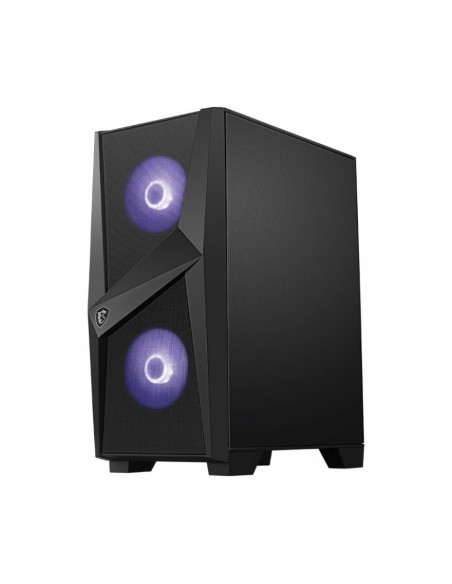Case, MSI, MAG FORGE 100M, MidiTower, Not included, ATX, MicroATX, MiniITX, Colour Black, MAGFORGE100M