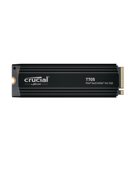 SSD, CRUCIAL, T705, 1TB, M.2, PCIe Gen5, NVMe, Write speed 10200 MBytes/sec, Read speed 13600 MBytes/sec, TBW 600 TB, CT1000T70