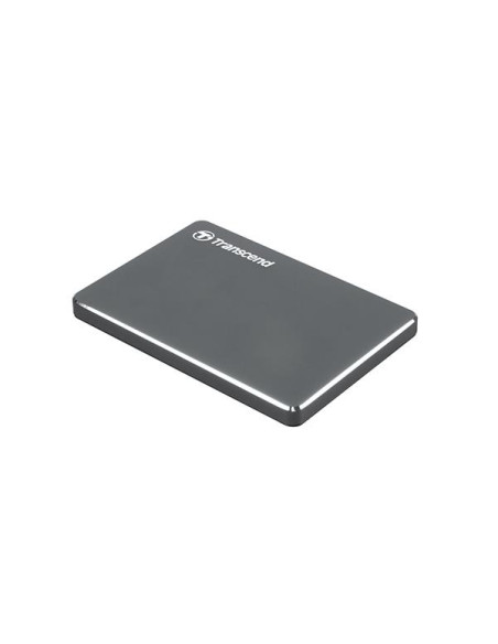External HDD, TRANSCEND, StoreJet, 1TB, USB 3.1, Colour Iron Grey, TS1TSJ25C3N