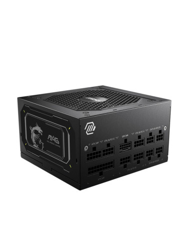 Power Supply, MSI, MAG A750GL PCIE5 II, 750 Watts, Efficiency 80 PLUS GOLD, PFC Active, MAGA750GLPCIE5II