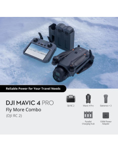 Drone, DJI, Mavic 4 Pro Fly More Combo (DJI RC 2), Consumer, CP.MA.00000848.01