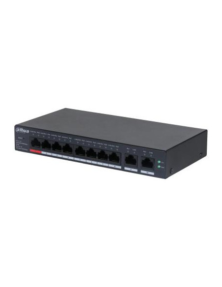 Switch, DAHUA, CS4010-8GT-110, Type L2, Desktop/pedestal, 8x10Base-T / 100Base-TX / 1000Base-T, PoE ports 8, DH-CS4010-8GT-110
