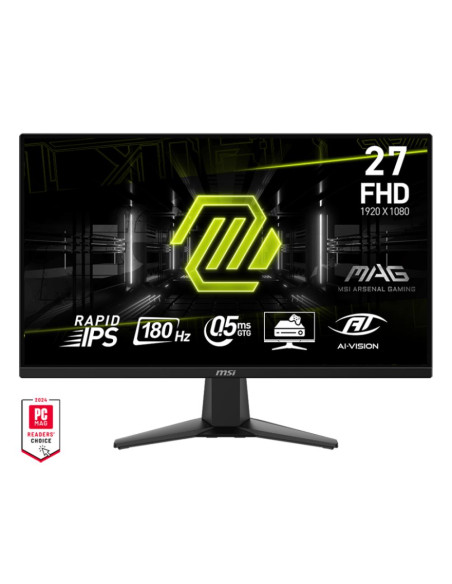 LCD Monitor, MSI, MAG 275F, 27", Gaming, Tilt, Matte, Panel IPS, 1920x1080, 16:9, 180Hz, 0.5 ms, Colour Black, MAG275F