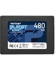 SSD, PATRIOT, Burst Elite, 480GB, SATA 3.0, 3D NAND, Write speed 320 MBytes/sec, Read speed 450 MBytes/sec, 2,5", TBW 200 TB, P