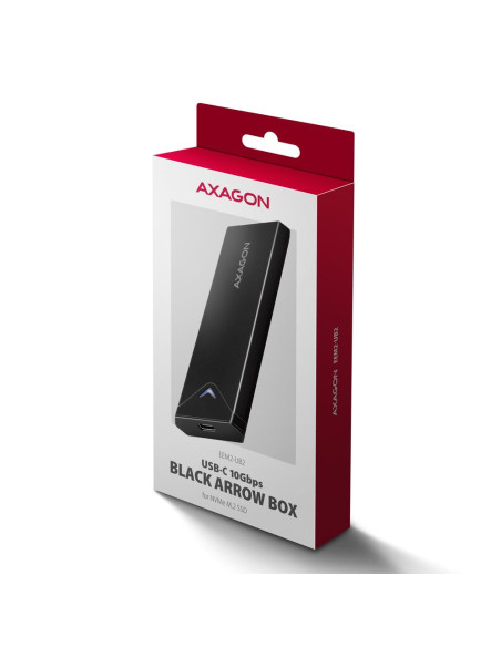 SSD ACC ENCLOSURE M.2 NVME/USB-C EEM2-UB2 AXAGON