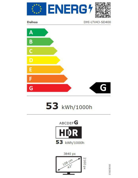 TV Set, DAHUA, 43", 4K/Smart, 3840x2160, Wireless LAN, Bluetooth, Android TV, Black, DHI-LTV43-SD400  TV Set, DAHUA, 43", 4K/Smart, 3840x2160, Wireless LAN, Bluetooth, Android TV, Black, DHI-LTV43-SD400