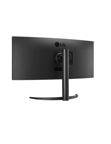 LCD Monitor, LG, 34WR55QK-B, 34", Business/Curved/21 : 9, Panel VA, 3440x1440, 21:9, 100Hz, 5 ms, Height adjustable, Tilt, Colo