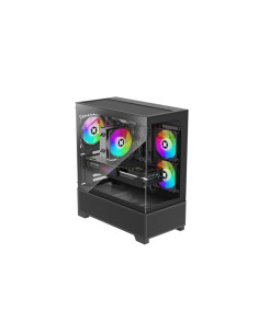 Case, XILENCE, XG172, MidiTower, Case product features Fan control panel/Transparent panel, Not included, Colour Black, XG172