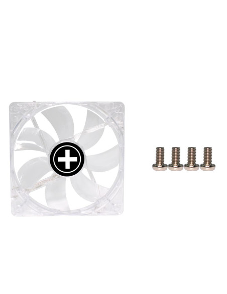 CASE FAN 120MM TRANSP 3PIN+4P/RED 12V XF046 XILENCE