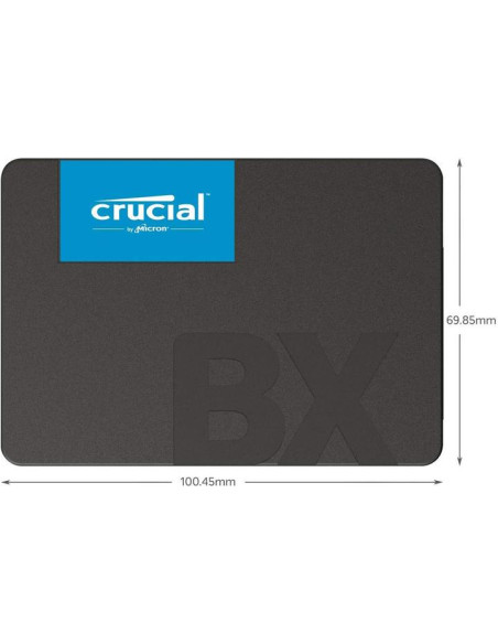 SSD, CRUCIAL, BX500, 1TB, SATA 3.0, Write speed 500 MBytes/sec, Read speed 540 MBytes/sec, 2,5", TBW 360 TB, CT1000BX500SSD1
