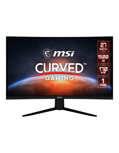 LCD Monitor, MSI, G273CQ, 27", Gaming/Curved, 2560x1440, 16:9, 170Hz, Matte, Tilt, Colour Black, G273CQ