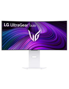 Monitor, LG, 34GX90SA-W, 34", Gaming/Curved, Matte, Panel OLED, 3440x1440, 21:9, 240Hz, 0.03 ms, Colour White, 34GX90SA-W