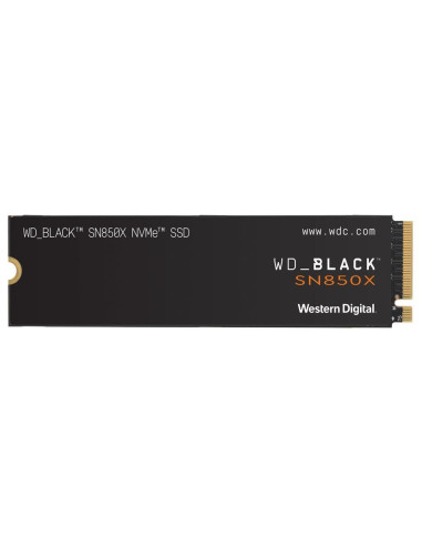 SSD, WESTERN DIGITAL, Black SN850X, 2TB, M.2, PCIE, NVMe, Write speed 6600 MBytes/sec, Read speed 7300 MBytes/sec, 2.38mm, TBW 