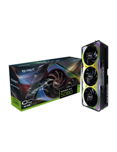 Graphics Card, PALIT, NVIDIA GeForce RTX 5080, 16 GB, GDDR7, 256 bit, PCIE 5.0 16x, GPU 2295 MHz, Triple slot Fansink, 1xHDMI, 