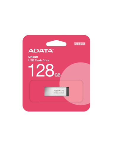 MEMORY DRIVE FLASH USB3.2 128G/BLACK UR350-128G-RSR/BK ADATA