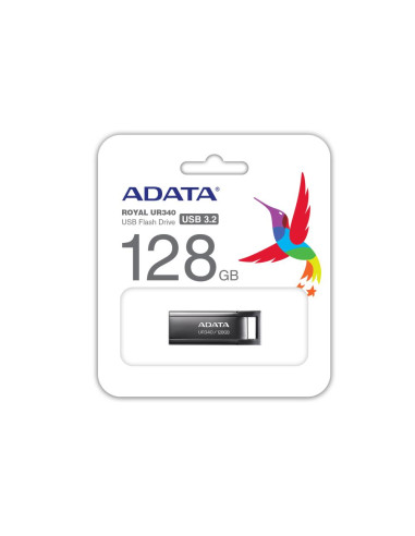 MEMORY DRIVE FLASH USB3.2 128G/BLACK AROY-UR340-128GBK ADATA
