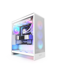 Case, NZXT, H7 Flow RGB, MidiTower, ATX, EATX, MicroATX, MiniITX, Colour White, CM-H72FW-R1