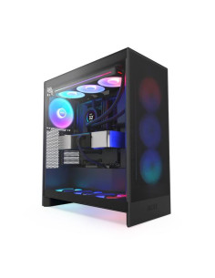 Case, NZXT, H7 Flow RGB, MidiTower, ATX, EATX, MicroATX, MiniITX, Colour Black, CM-H72FB-R1
