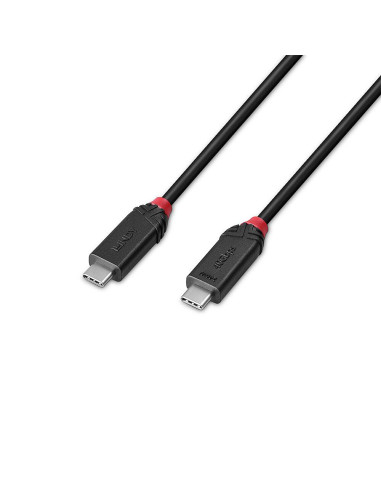 CABLE USB4 240W TYPE C 0.5M/BLACK LINE 37000 LINDY