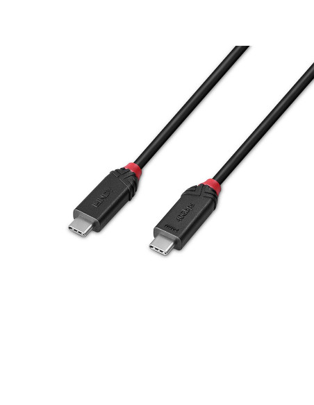 CABLE USB4 240W TYPE C 0.5M/BLACK LINE 37000 LINDY CABLE USB4 240W TYPE C 0.5M/BLACK LINE 37000 LINDY