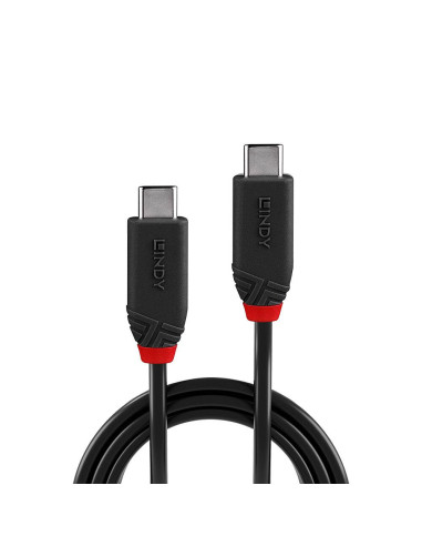 CABLE USB4 240W TYPE C 1M/BLACK LINE 37001 LINDY