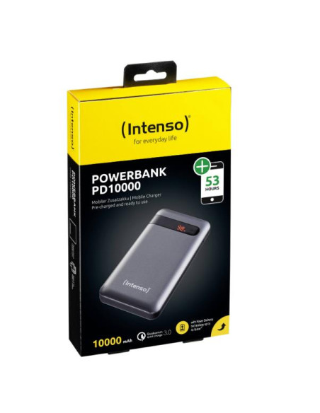 POWER BANK USB 10000MAH QC3.0/ANTHRACITE PD10000 INTENSO POWER BANK USB 10000MAH QC3.0/ANTHRACITE PD10000 INTENSO