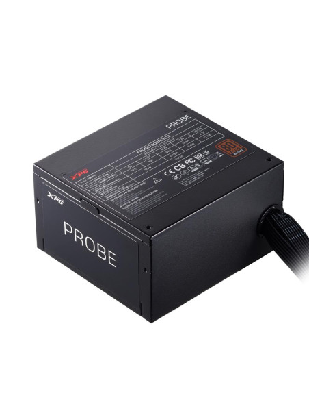 Power Supply, ADATA, PROBE BRONZE Power Supply, 600 Watts, Efficiency 80 PLUS BRONZE, PFC Active, MTBF 100000 hours, PROBE600B-