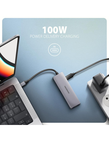 I/O HUB USB-C 5IN1/0.15M HMC-5H60 AXAGON