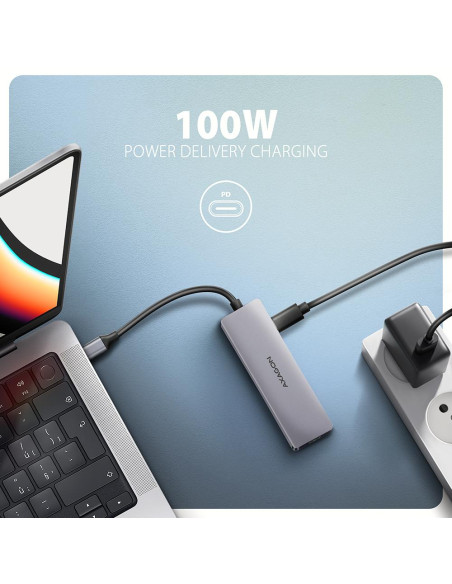 I/O HUB USB-C 5IN1/0.15M HMC-5H60 AXAGON