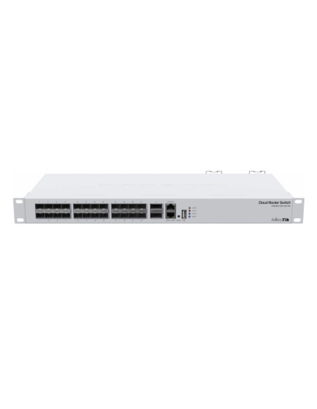 Switch, MIKROTIK, Rack, 1x10Base-T / 100Base-TX, 24xSFP+, 2xQSFP+, 1xRJ45, CRS326-24S+2Q+RM Switch, MIKROTIK, Rack, 1x10Base-T / 100Base-TX, 24xSFP+, 2xQSFP+, 1xRJ45, CRS326-24S+2Q+RM