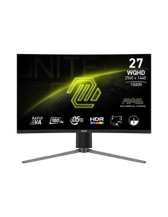 LCD Monitor, MSI, MAG 27CQ6PF, 27", Gaming, Panel VA, 2560x1440, 16:9, 180 Hz, 0.5 ms, Colour Black, MAG27CQ6PF