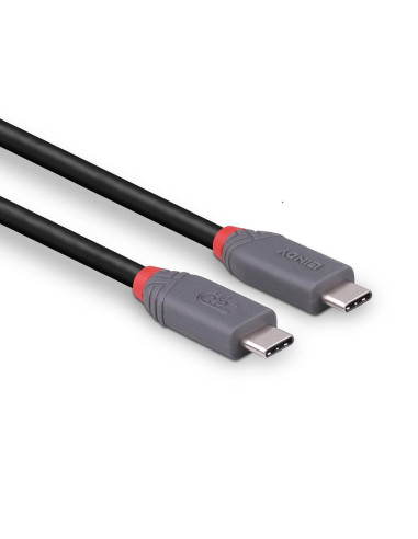 CABLE USB4 240W TYPE C 0.8M/40GBPS ANTHRA LINE 36956 LINDY