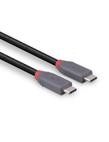 CABLE USB4 240W TYPE C 0.8M/40GBPS ANTHRA LINE 36956 LINDY