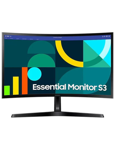 LCD Monitor, SAMSUNG, LS24D366GAUXEN, 24", Business/Curved, Panel VA, 1920x1080, 16:9, 100Hz, 4 ms, Tilt, Colour Black, LS24D36