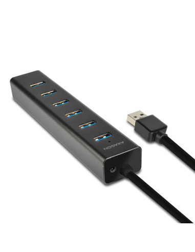 I/O HUB USB3.0 7PORT CHARGING/W/AC 1.2M HUE-SA7BP AXAGON
