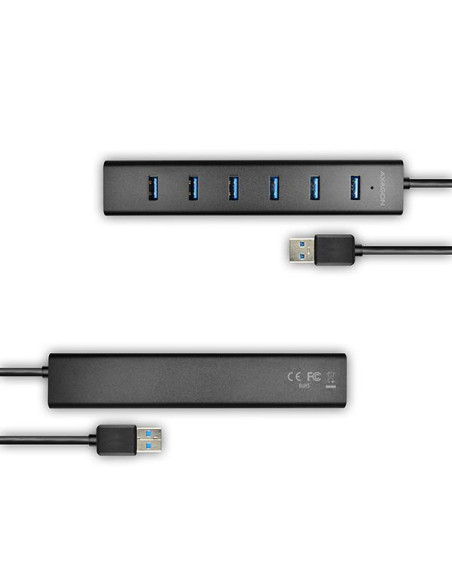 I/O HUB USB3.0 7PORT CHARGING/W/AC 1.2M HUE-SA7BP AXAGON