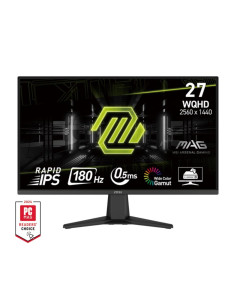 LCD Monitor, MSI, MAG 275QF, 27", Gaming, Matte, Panel IPS, 2560x1440, 16:9, 180 Hz, 0.5 ms, Colour Black, MAG275QF